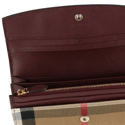 burberry burgundy wallet|popular designer wallets in burberry.